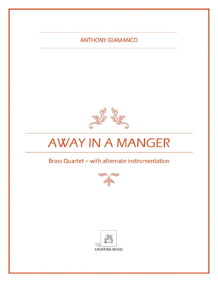 Book cover for Away in a Manger (woodwind quartet)