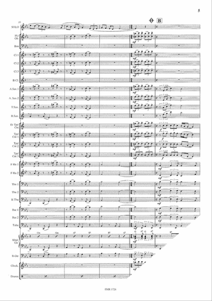 La Maladie D'Amour Concert Band scores gallery preview page 6