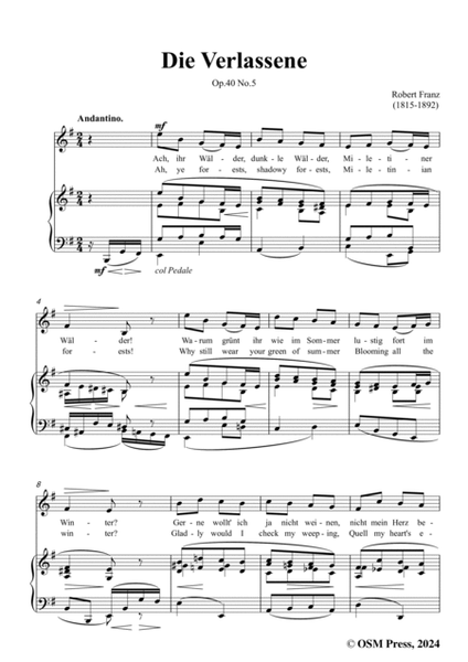 R. Franz-Die Verlassene,in e minor,Op.40 No.5