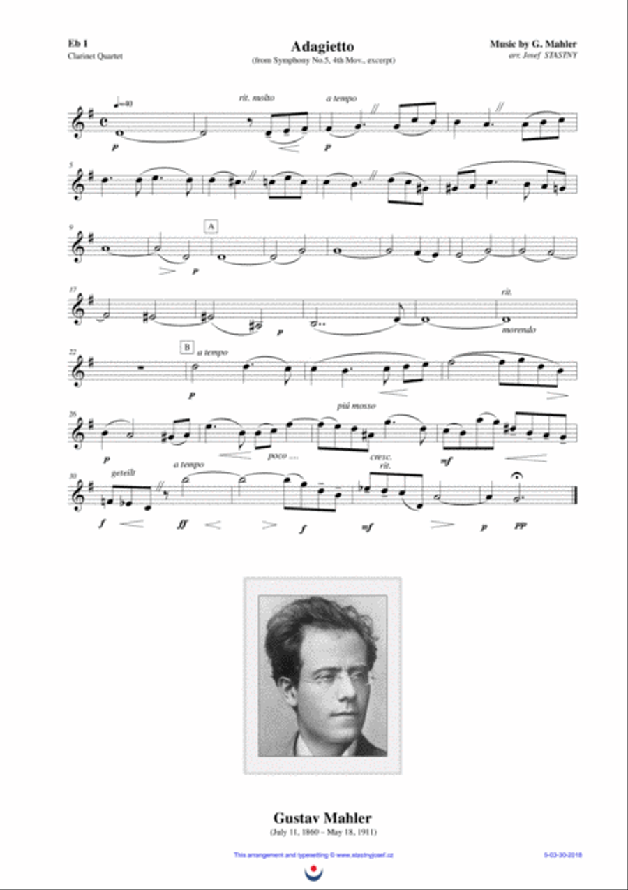 Adagietto Woodwind Quartet scores gallery preview page 2