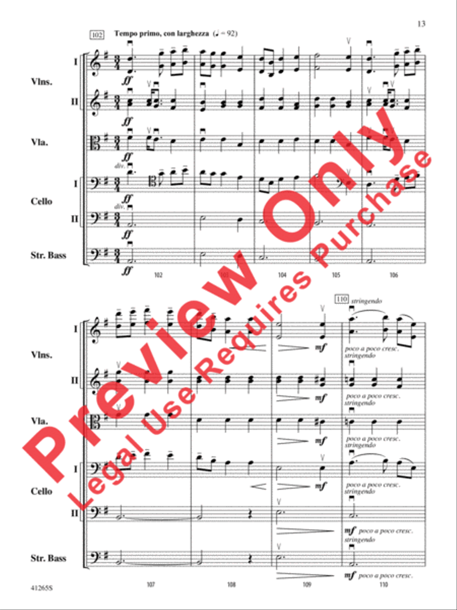 Country Song String Orchestra scores gallery preview page 14