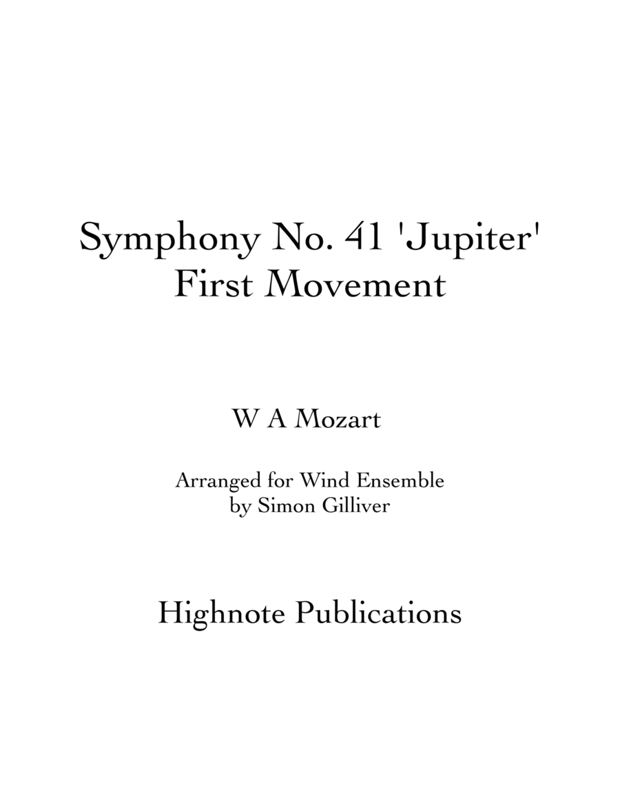 Symphony No. 41 'Jupiter' First Movement image number null