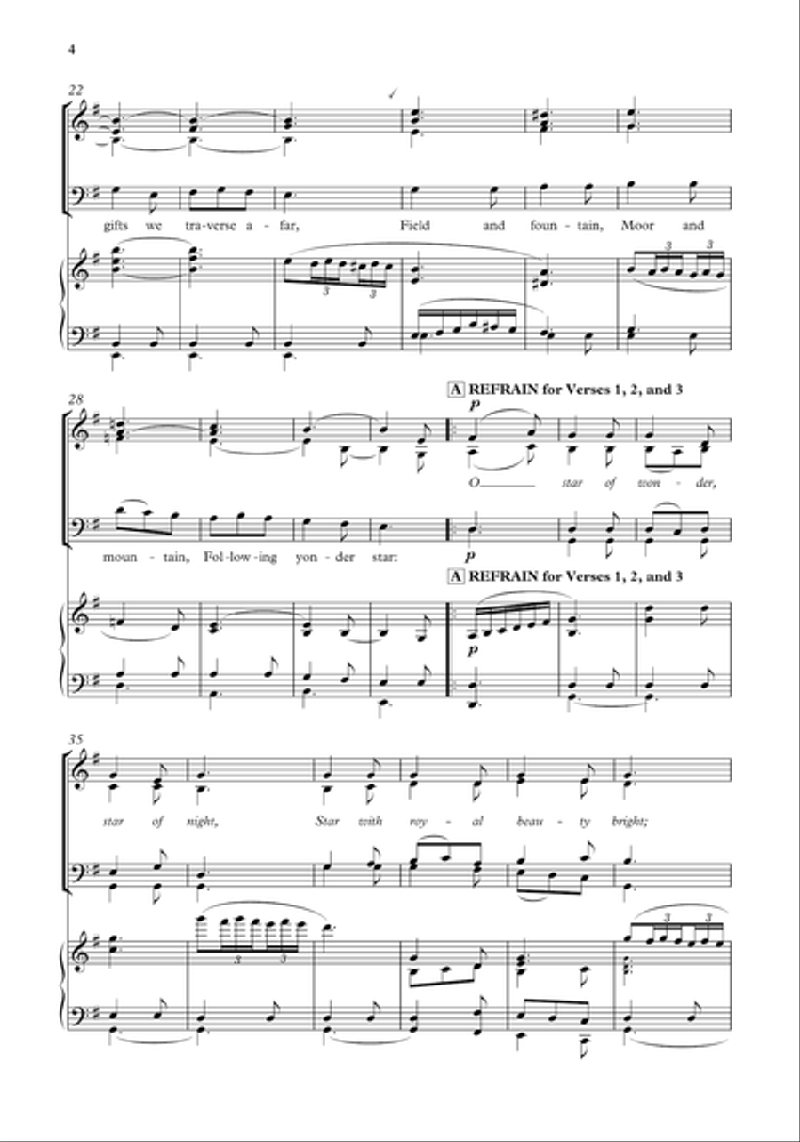 Three Kings of Orient 4-Part scores gallery preview page 2