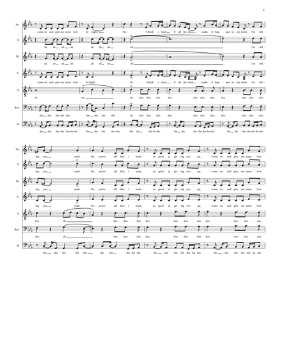Side Effects Choir scores gallery preview page 4