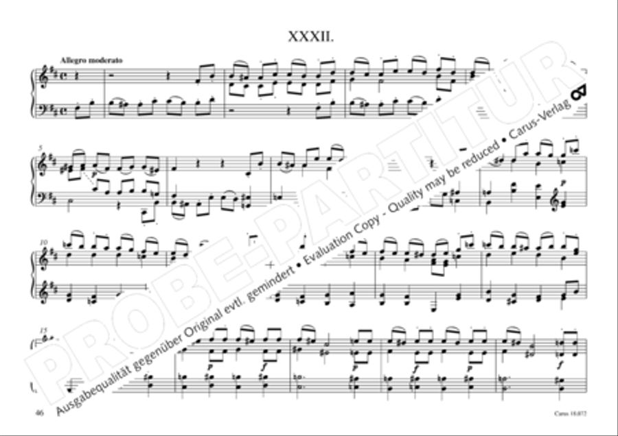 Vogler, 32 Preludes pour l' Orgue ou Pianoforte Piano scores gallery preview page 47