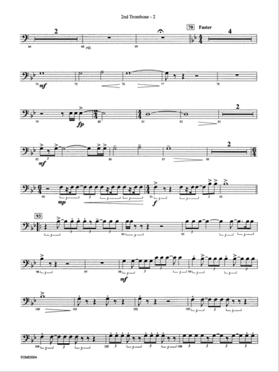 Band of Brothers: 2nd Trombone Full Orchestra scores gallery preview page 2
