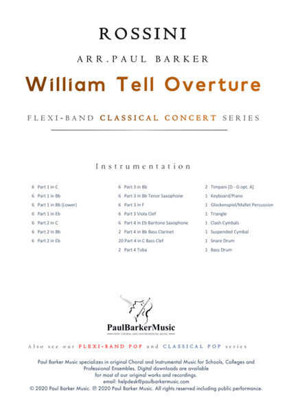 William Tell Overture (Flexible Instrumentation) image number null