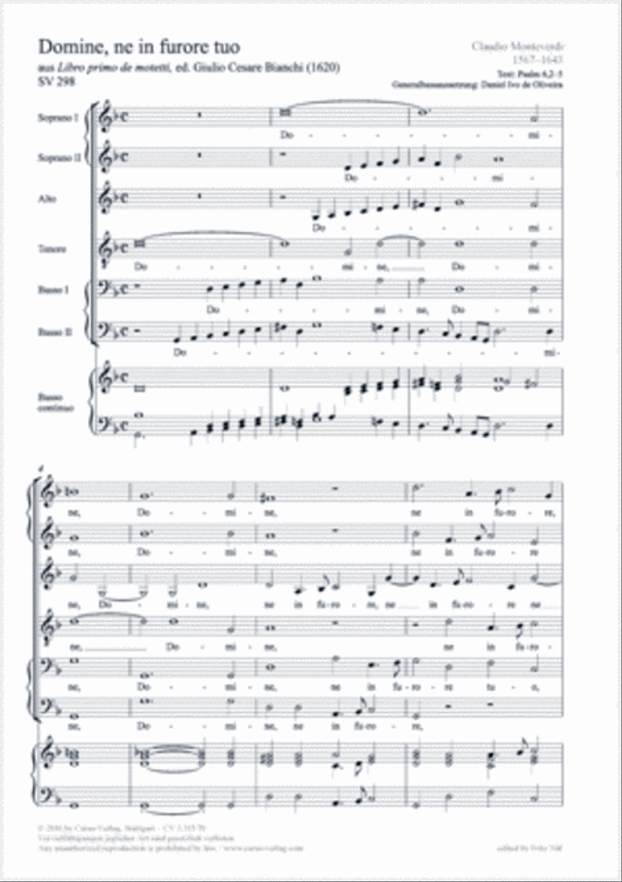 Domine, ne in furore SV 298 SSATBB scores gallery preview page 1