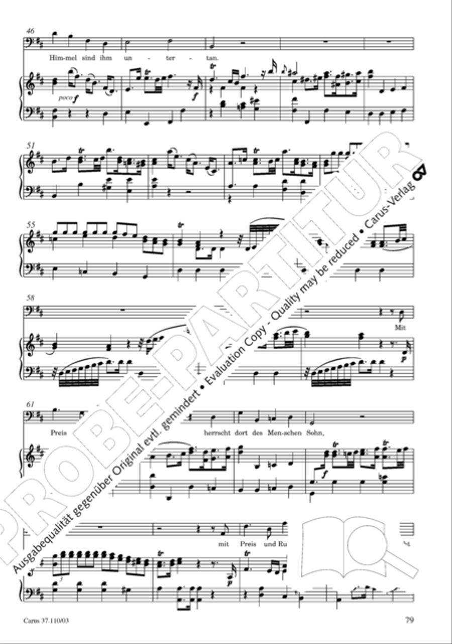 Markuspassion. Werkausgabe Reihe 1, Bd. 7 (Homilius) 4-Part scores gallery preview page 86