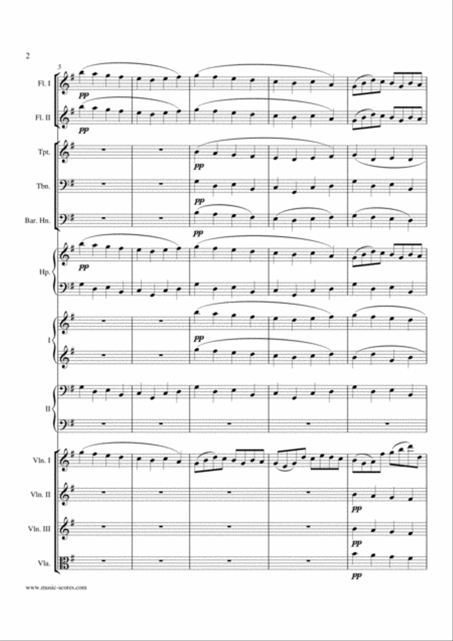 Pachelbel's Canon - Mixed Ensemble Flute scores gallery preview page 2
