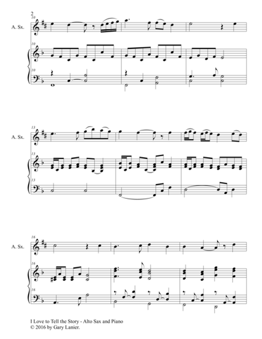 Gary Lanier: 3 BEAUTIFUL HYMNS, Set V (Duets for Alto Sax & Piano) image number null