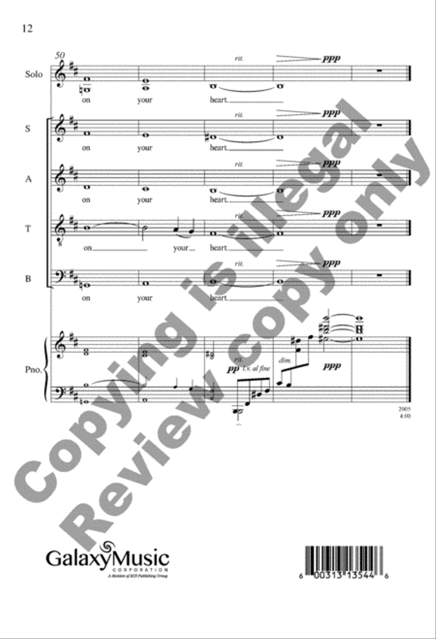 Set Me as a Seal 4-Part scores gallery preview page 23