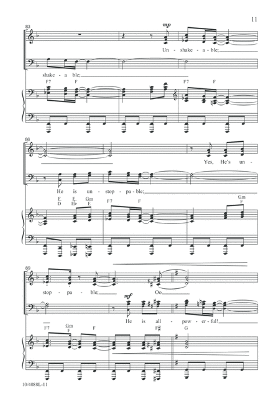 Safe Within the Arms 4-Part scores gallery preview page 11