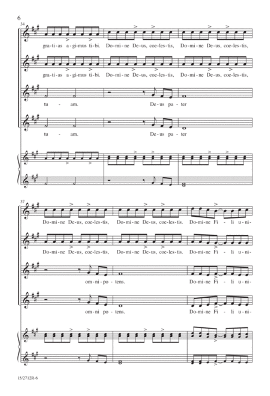 Gloria Gloria SSAA scores gallery preview page 6