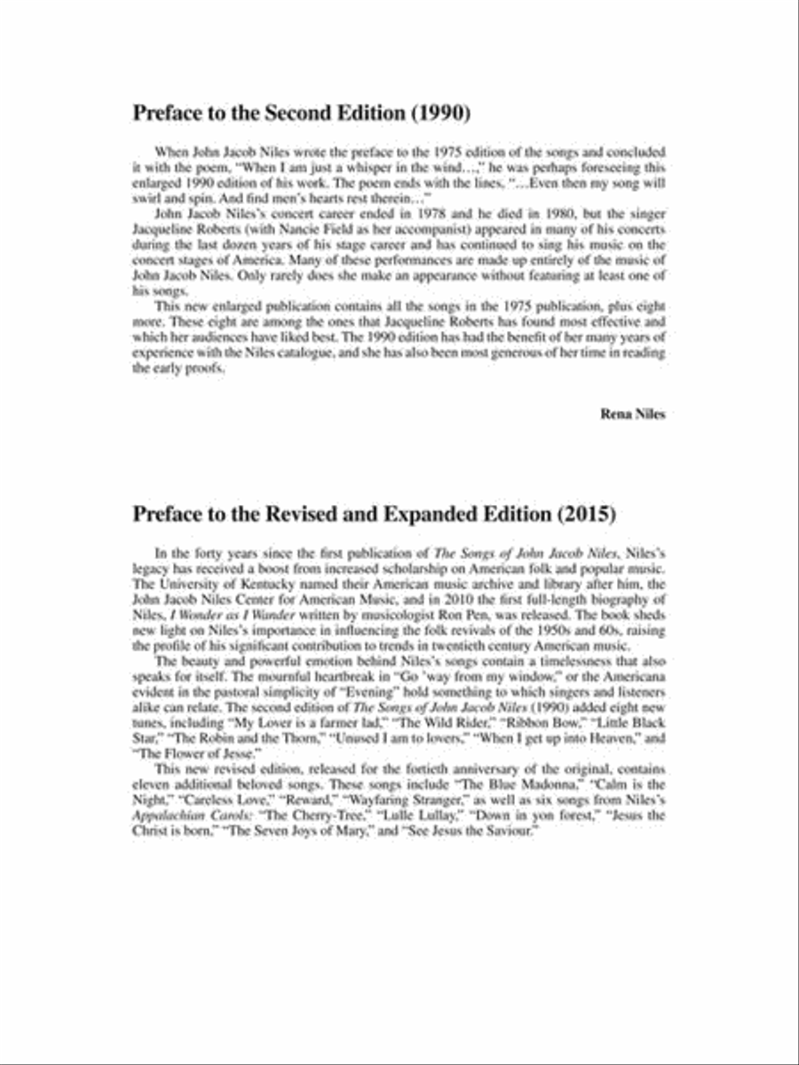 Songs of John Jacob Niles – Revised and Expanded Edition High Voice scores gallery preview page 4