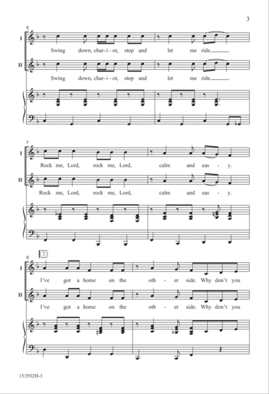 Swing Down, Ezekiel! 2-Part scores gallery preview page 4