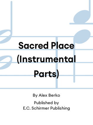 Book cover for Sacred Place (Instrumental Parts)
