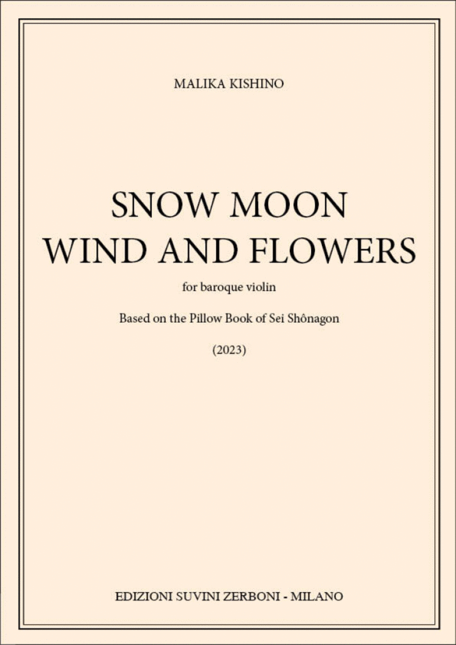 Snow Moon Wind and Flowers Violin scores gallery preview page 1
