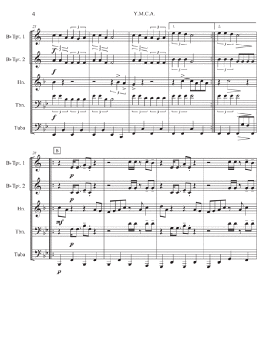 Y.M.C.A. Brass Quintet scores gallery preview page 5