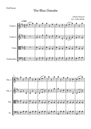 The Blue Danube (Waltz by Johann Strauss) for String Quartet