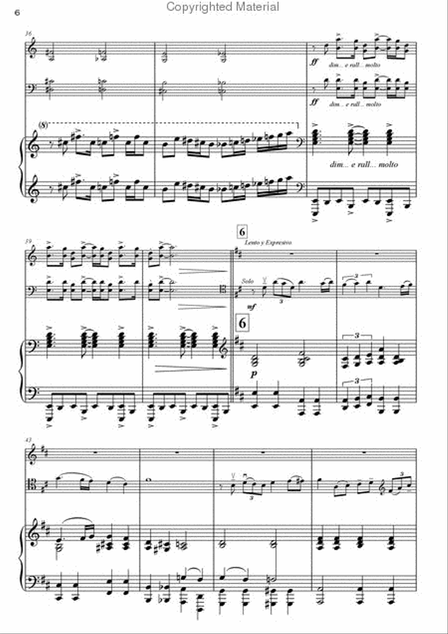 La Muerte del Angel La Muerte del Angel Piano Trio scores gallery preview page 6