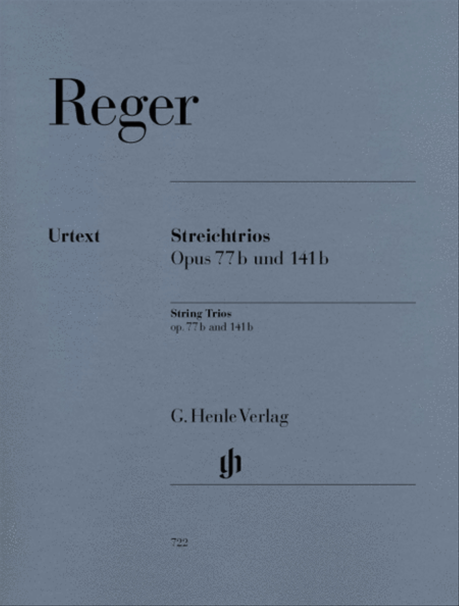 String Trios A minor Op. 77b and D minor Op. 141b String Trio scores gallery preview page 1