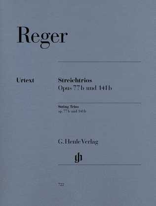 Book cover for String Trios A minor Op. 77b and D minor Op. 141b