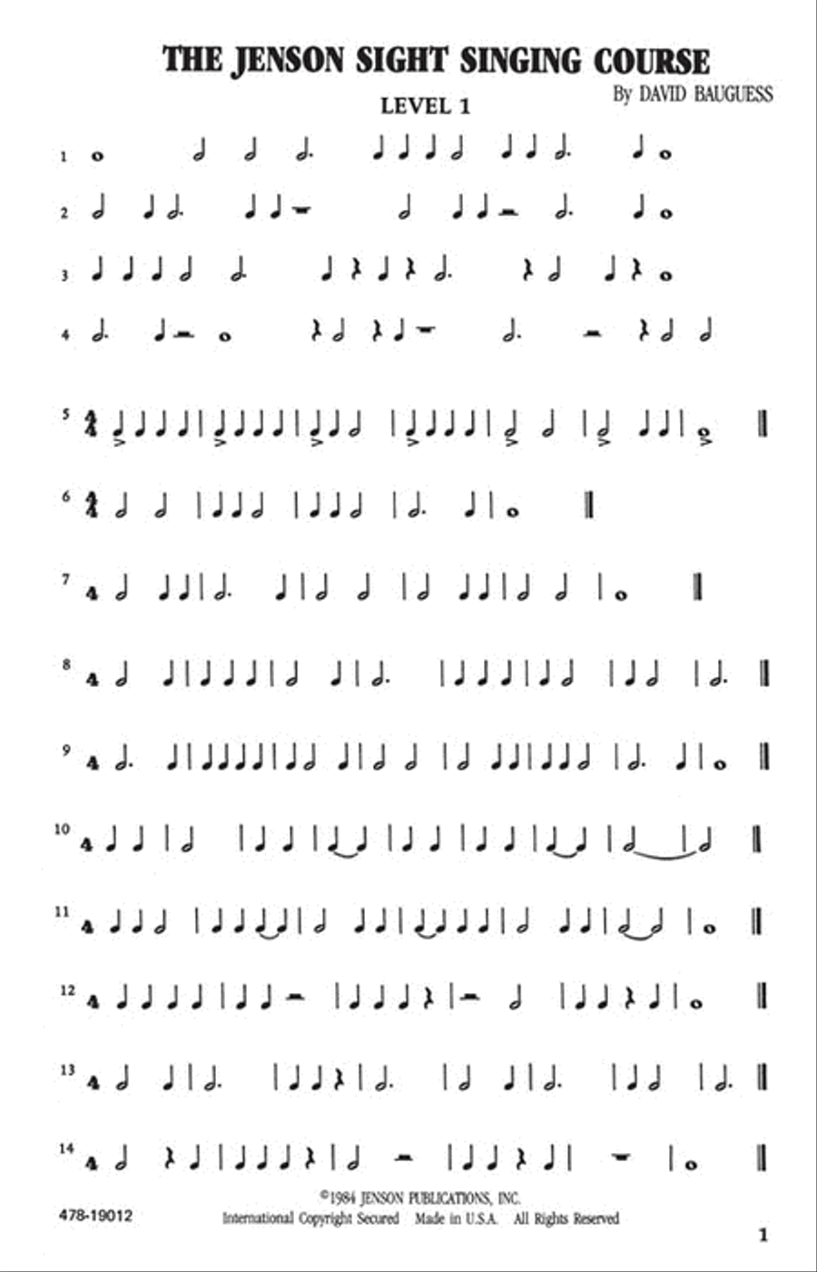 The Jenson Sight Singing Course (Vol. I) Choir scores gallery preview page 2