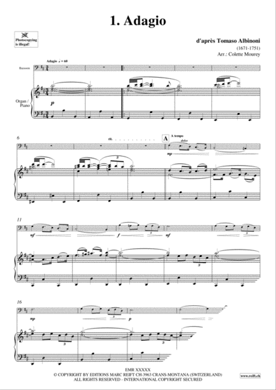 40 Greatest Baroque Hits Volume 1 Bassoon Solo scores gallery preview page 3