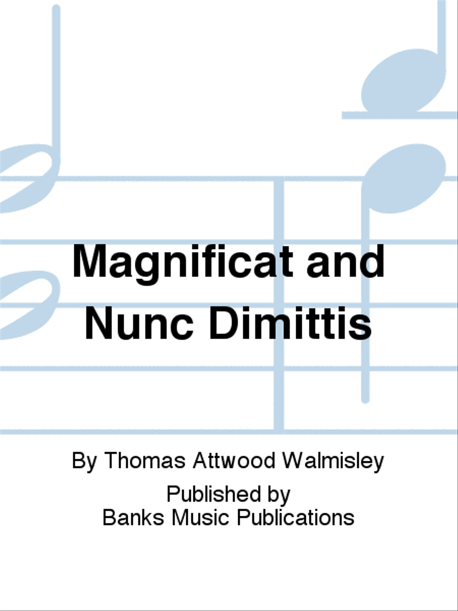 Magnificat and Nunc Dimittis 4-Part scores gallery preview page 1