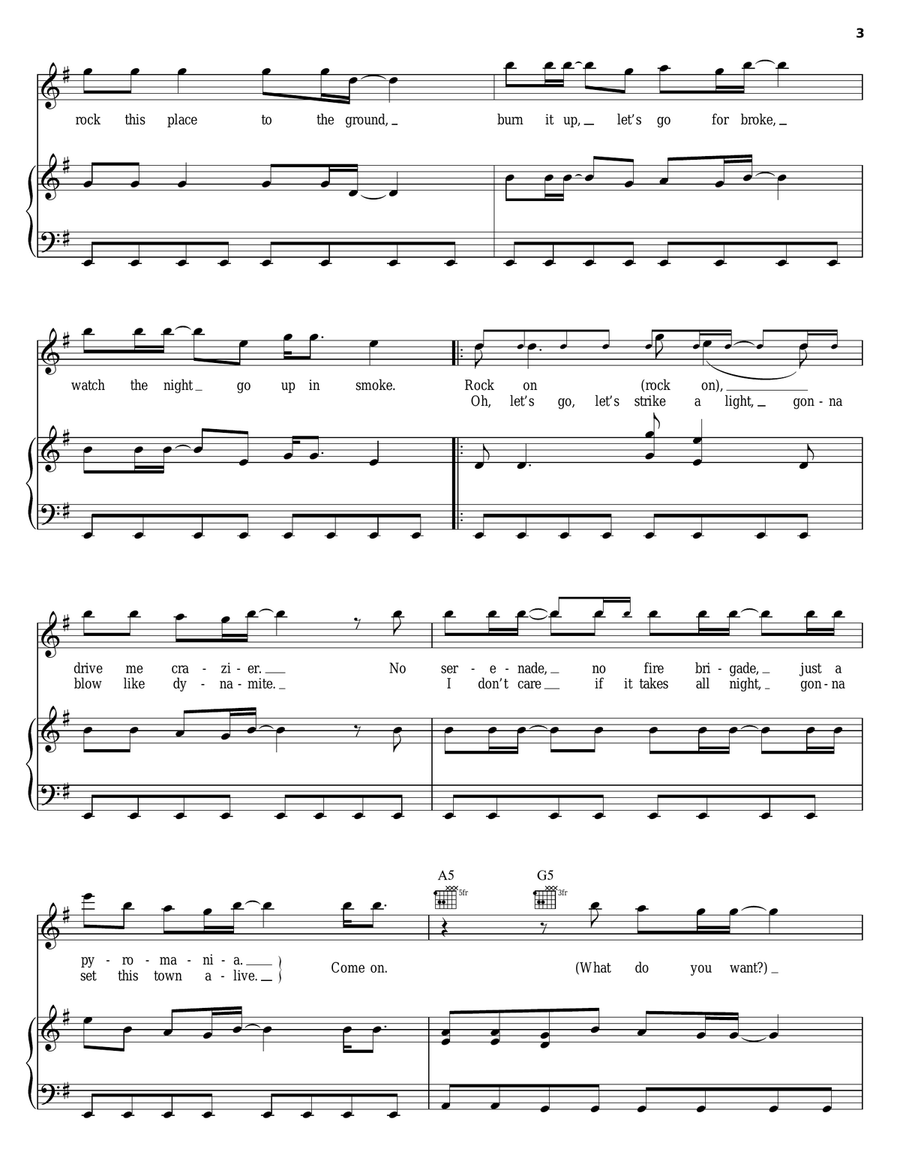 Rock Of Ages Rock Of Ages Piano, Vocal, Guitar scores gallery preview page 3