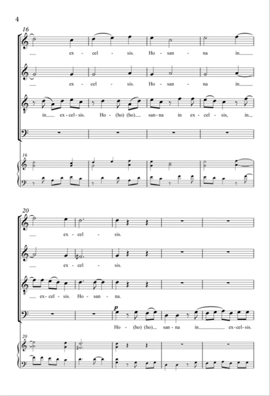 Hosanna In Excelsis Hosanna In Excelsis 4-Part scores gallery preview page 3