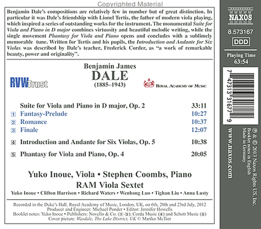 Suite in D for Viola and Piano image number null