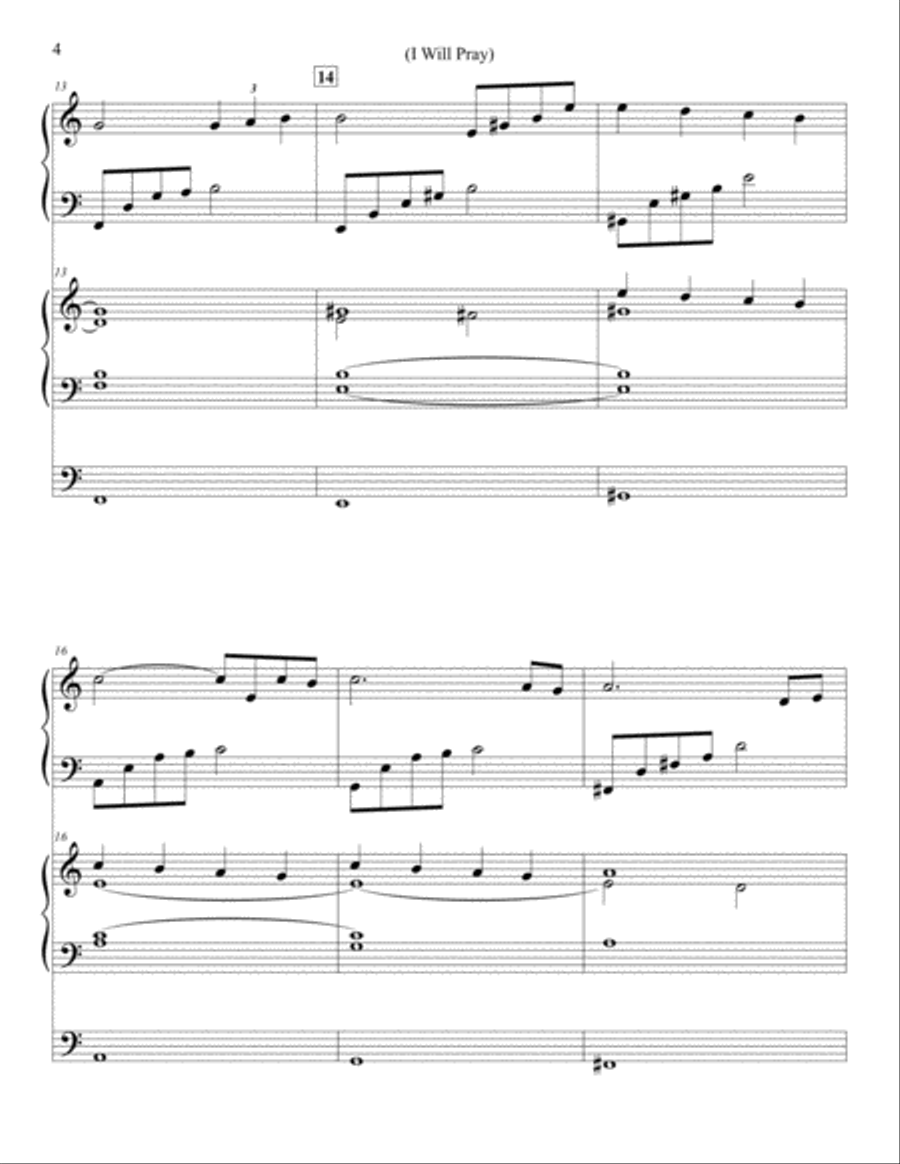 I Will Pray - Piano and Organ Piano scores gallery preview page 4