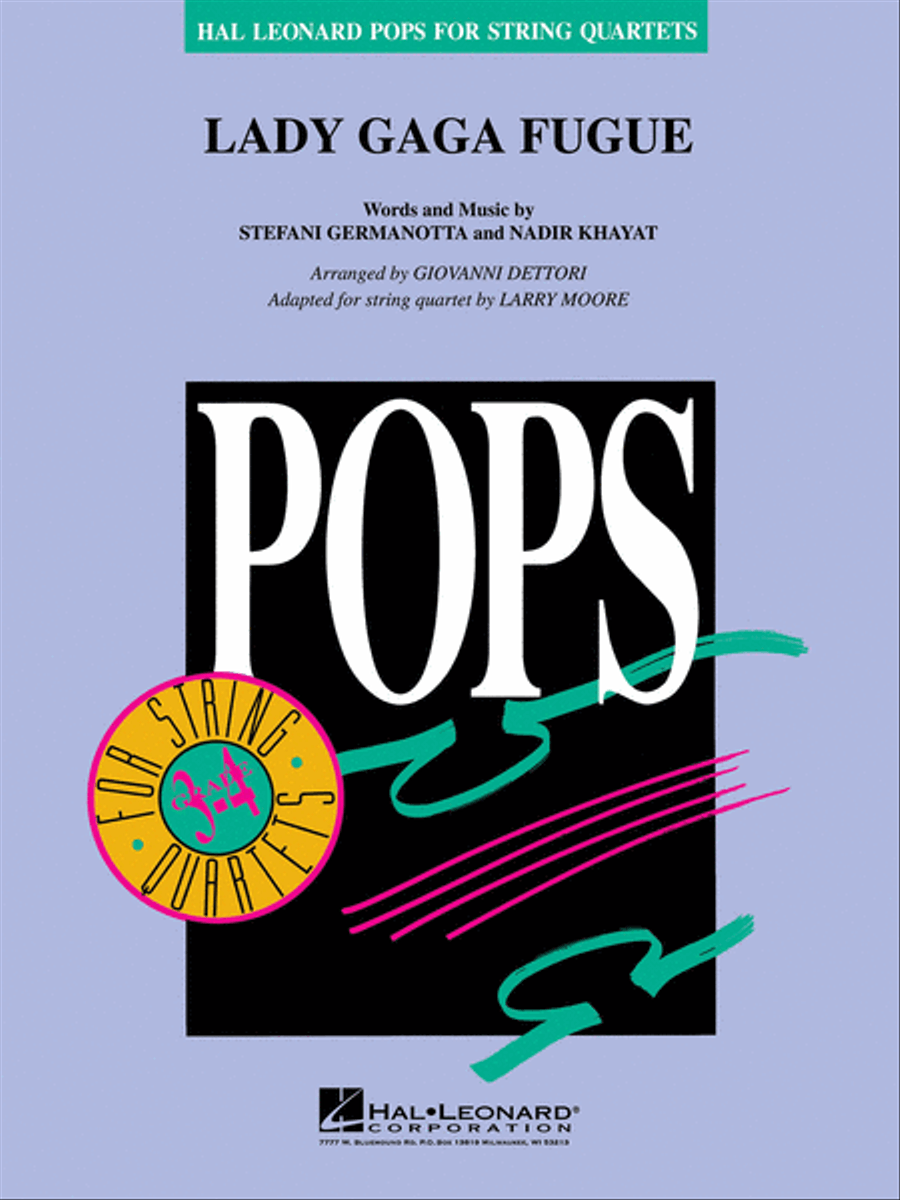 Lady Gaga Fugue String Quartet scores gallery preview page 1