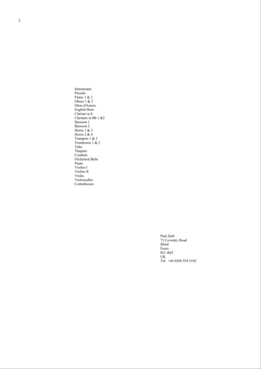 Capriccio No 1 for Piano and Orchestra (IBLA Competition 2013) Full Orchestra scores gallery preview page 2