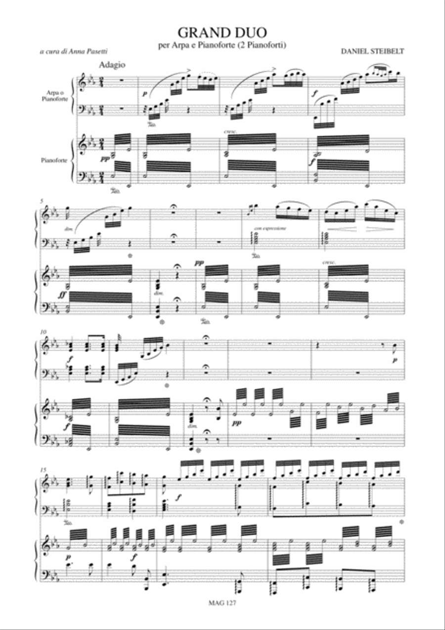 Grand Duo for Harp and Piano (2 Pianos) Harp scores gallery preview page 2