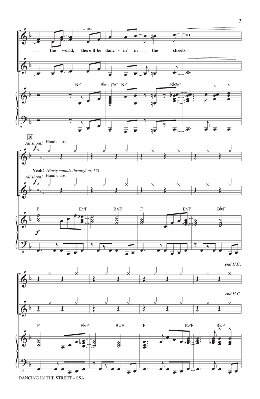 Dancing In The Street SSA scores gallery preview page 2