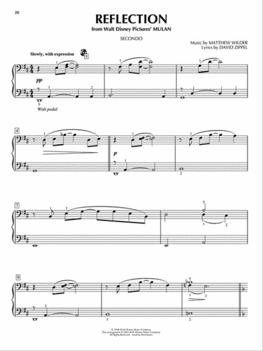Disney Favorites Disney Favorites 1 Piano, 4-Hands scores gallery preview page 5