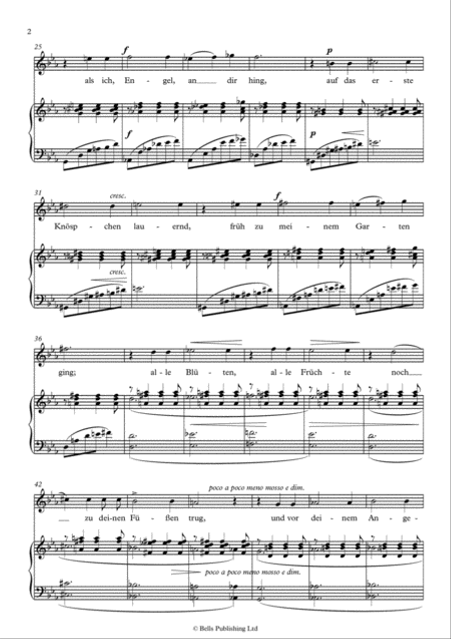 Zur Rosenzeit, Op. 48 No. 5 (C minor) Voice Solo scores gallery preview page 2