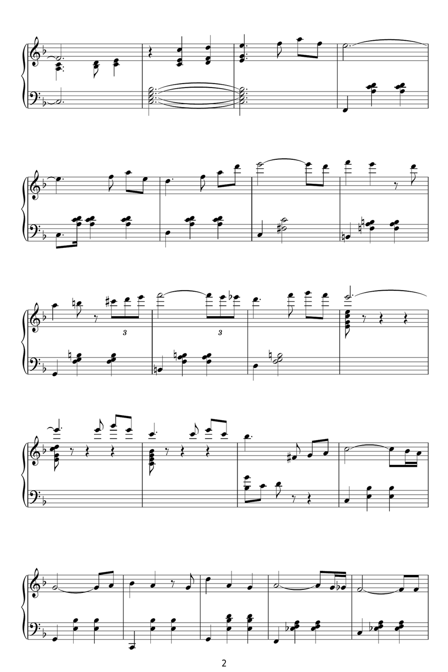 Married Life (from Up) Piano Solo scores gallery preview page 2