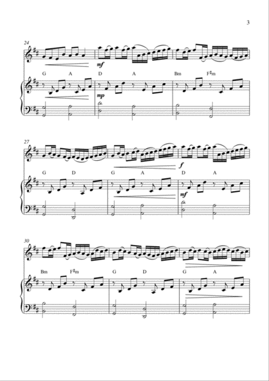 Canon in D Canon in D Violin Solo scores gallery preview page 3