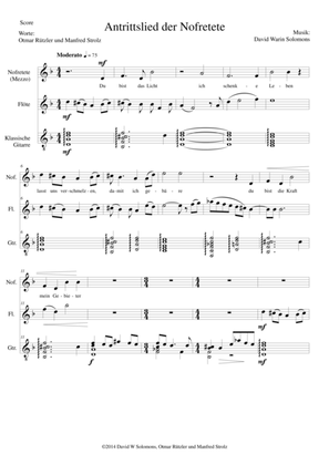 ATON part 8-Antrittslied der Nofretete - mezzo soprano, flute, classical guitar