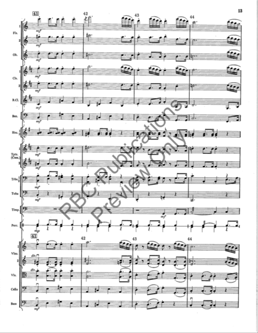 Concert March Full Orchestra scores gallery preview page 14