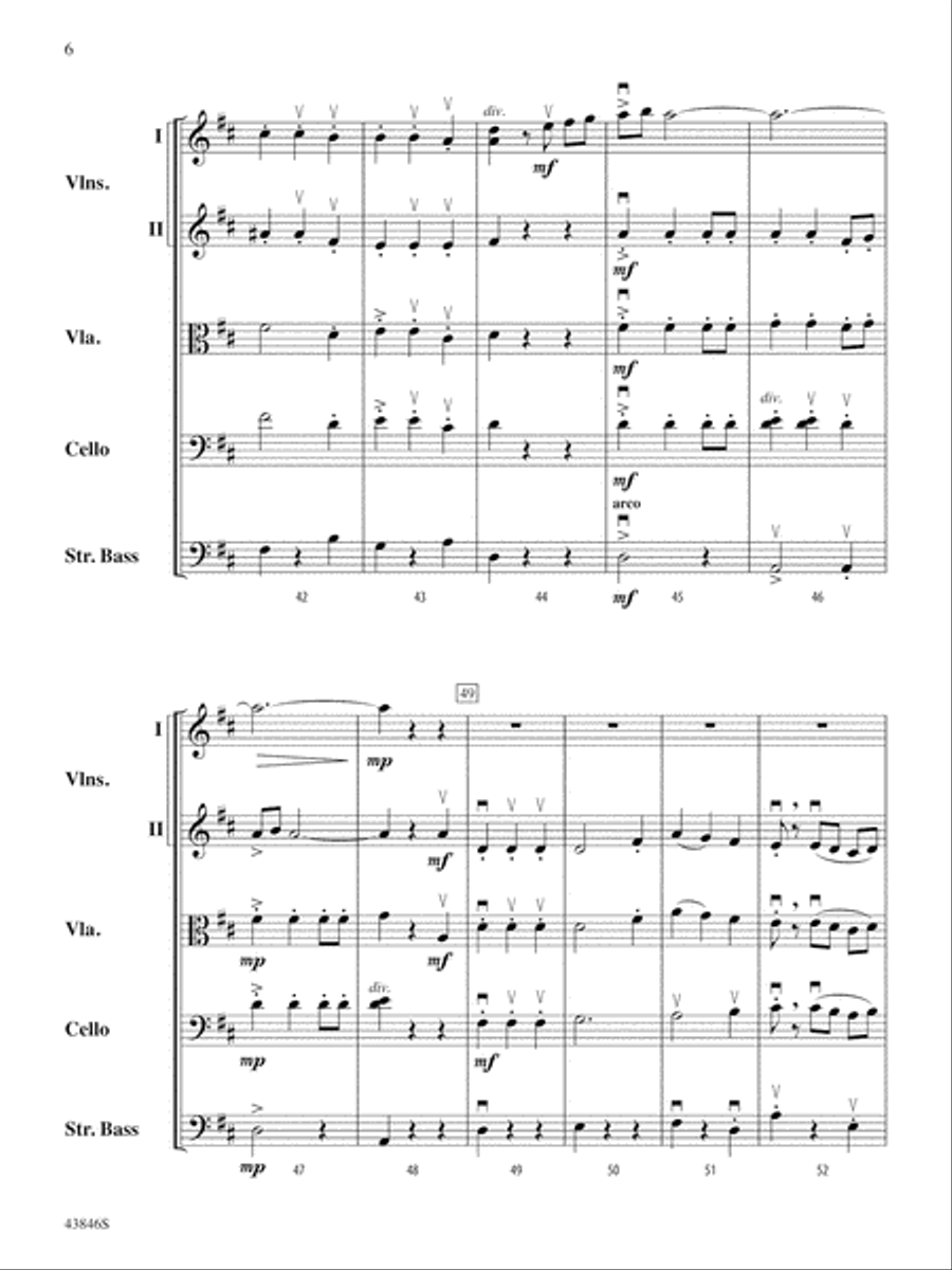 Villancico: Score String Orchestra scores gallery preview page 6