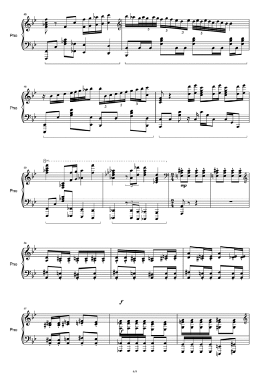 Bohemian Rhapsody Piano Solo scores gallery preview page 4