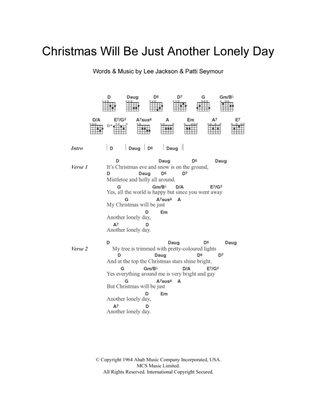 Christmas Will Be Just Another Lonely Day