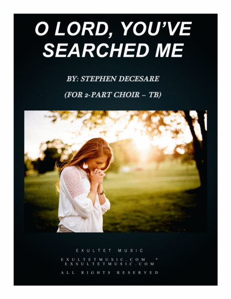 O Lord, You've Searched Me (for 2-part choir - (TB) image number null