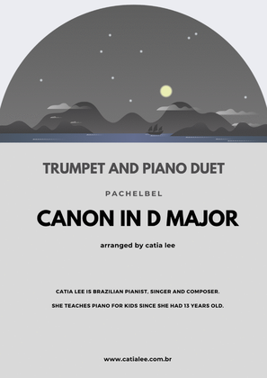 Book cover for Canon in D - Pachelbel - for trumpet and piano duet F