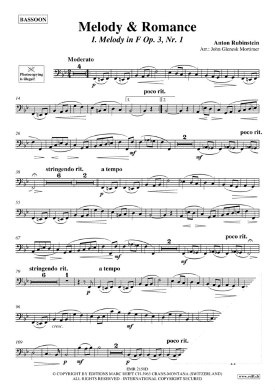 Melody & Romance Bassoon Solo scores gallery preview page 3